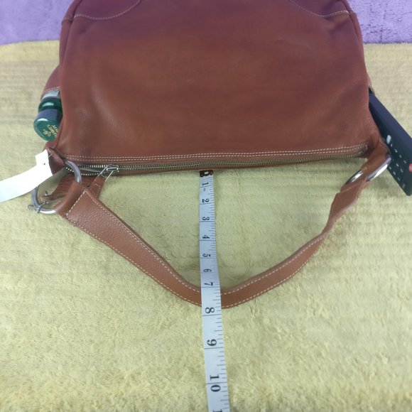 ROOTS Carly Tote Genuine Vegetable tanned 100% Natural Leather Shoulder bag new! - Picture 13 of 16